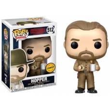 Limited Chase Edition Funko Pop! Television 512 Stranger Things Hopper Pop Vinyl Action Figures FU1442
